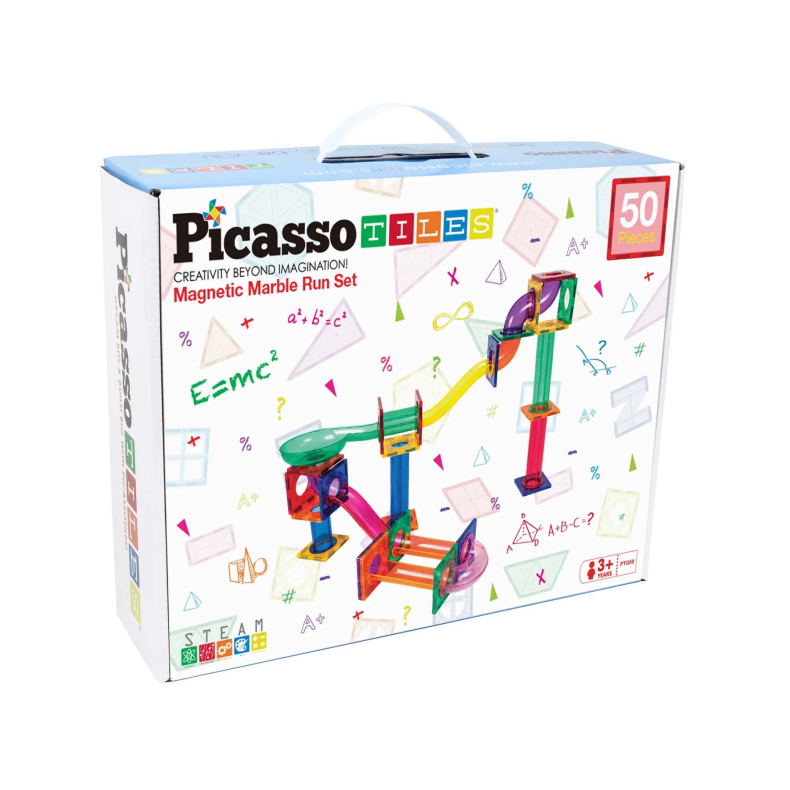 PicassoTiles Kuglelabyrint Magnetisk Byggest 50 Dele