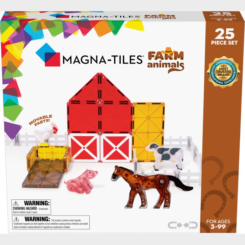 Magna-Tiles Bondegrdsdyr Byggest 25 Dele