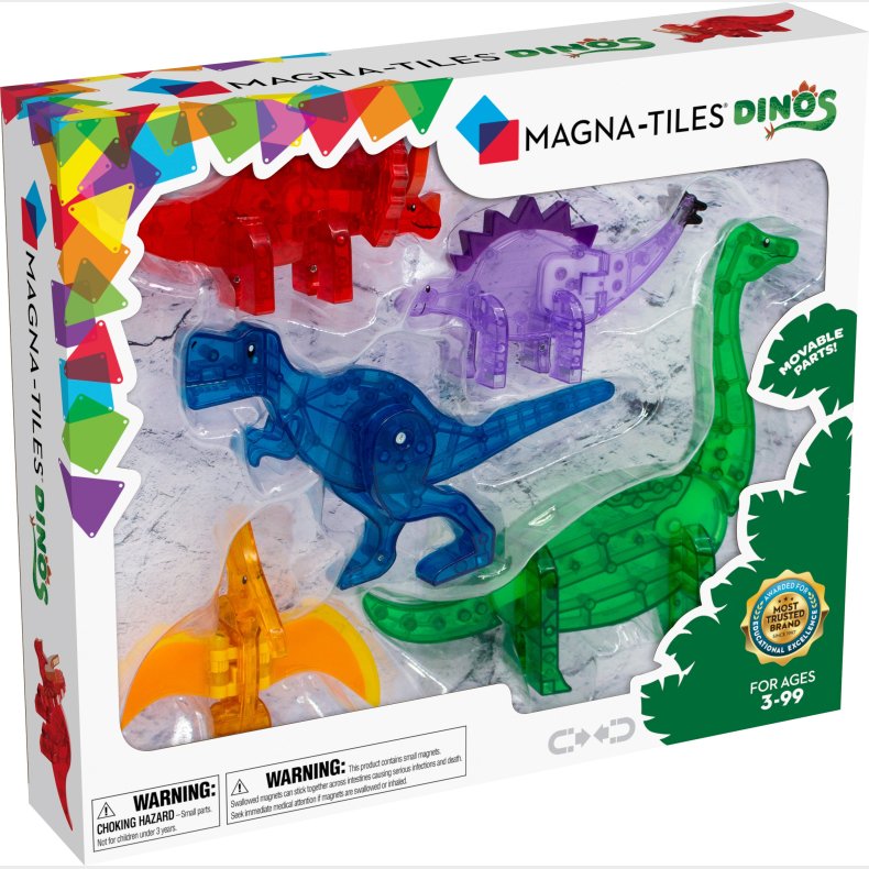 Magna-Tiles Dinos Byggest 5 Dele