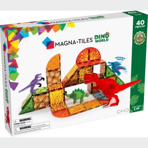 Magna-Tiles Dino World Byggest 40 Dele