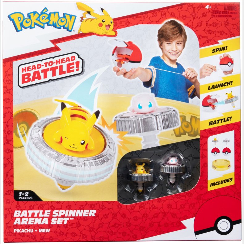 Pokmon Battle Spinner Arena Legest Pikachu &  Mew 2-pak