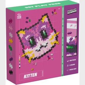 Plus-Plus Puzzle By Number Byggest Kattekilling 500 Dele