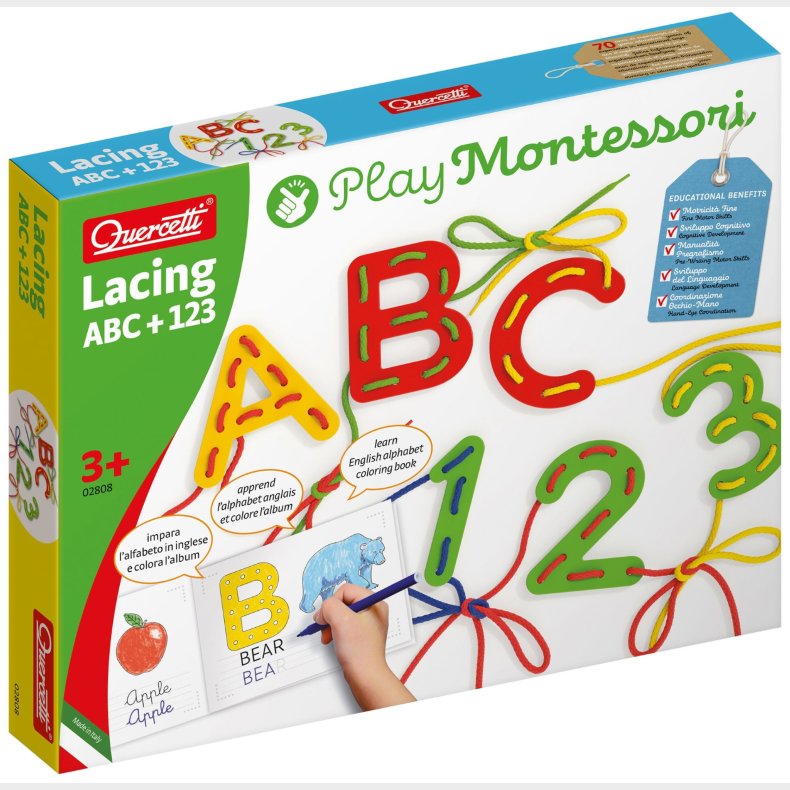 Quercetti Snrebnd ABC &amp;  123 Undervisningsst