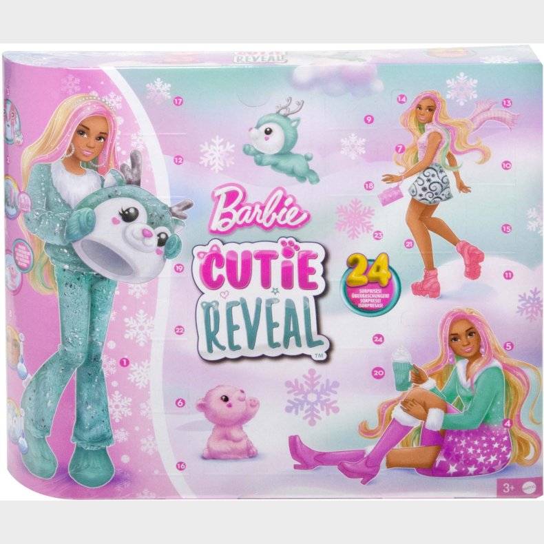 Barbie Cutie Reveal Julekalender 2024