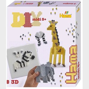 Hama Midi Gaveske 3D Safari 2500 Stk.