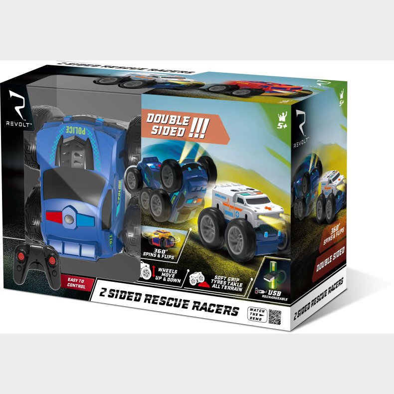 Syma Revolt Fjernstyret Redningskretj Dobbeltsidet Politi &  Ambulance