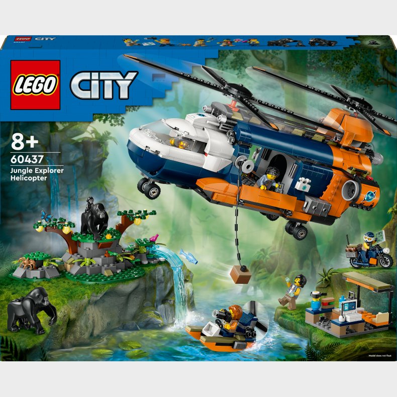 LEGO City 60437 Jungleeventyr  helikopter og ekspeditionsbase