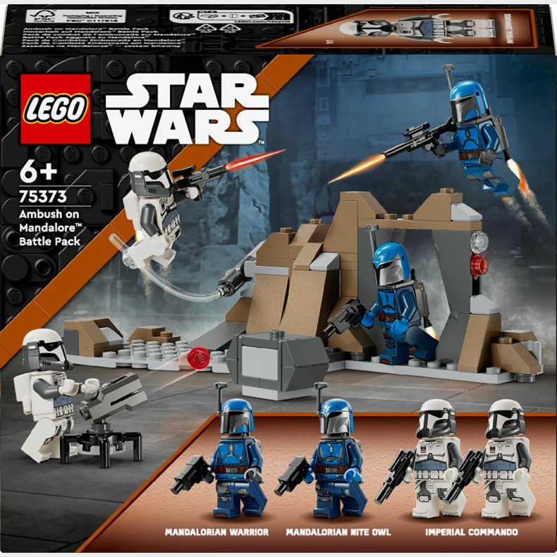 LEGO Star Wars 75373 Battle Pack med bagholdet p Mandalore