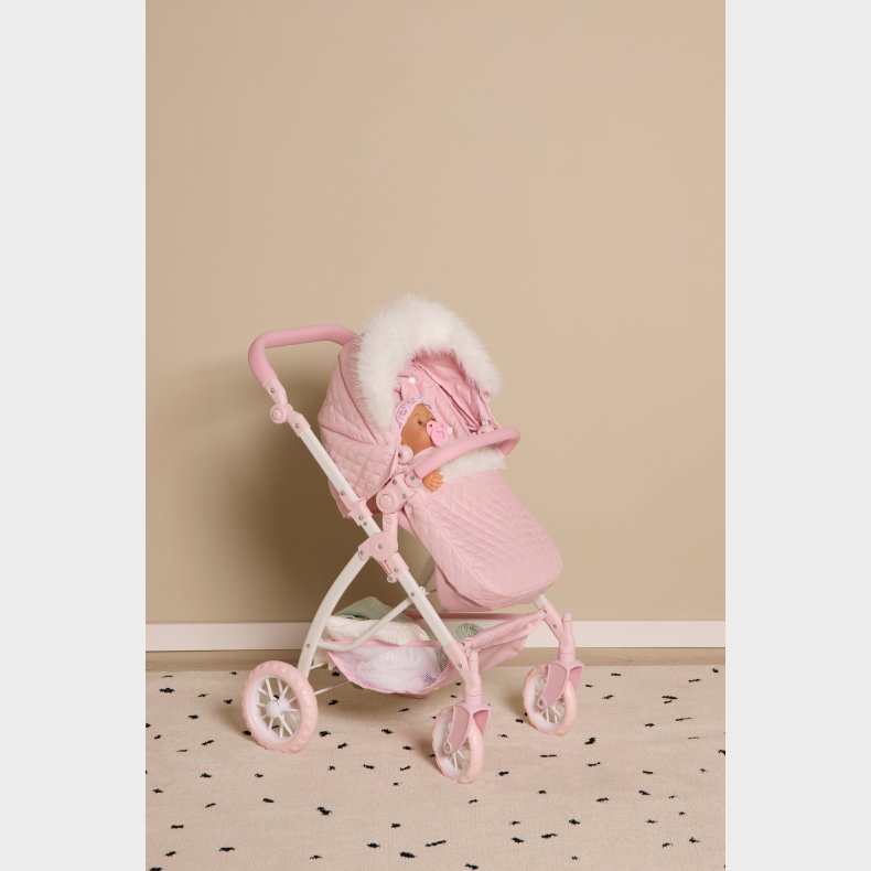 Cloudberry Castle Dukkevogn med Pelskrave