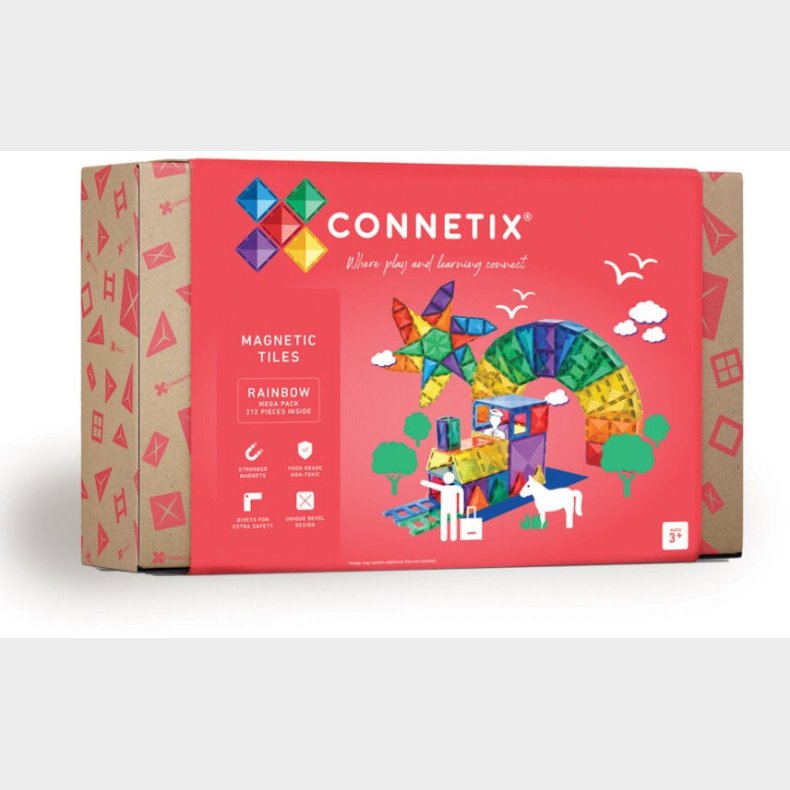 Connetix Byggest Rainbow Mega Pack 212 Dele