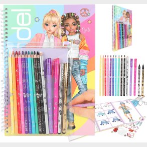 TOPModel Designbog med Farveblyanter