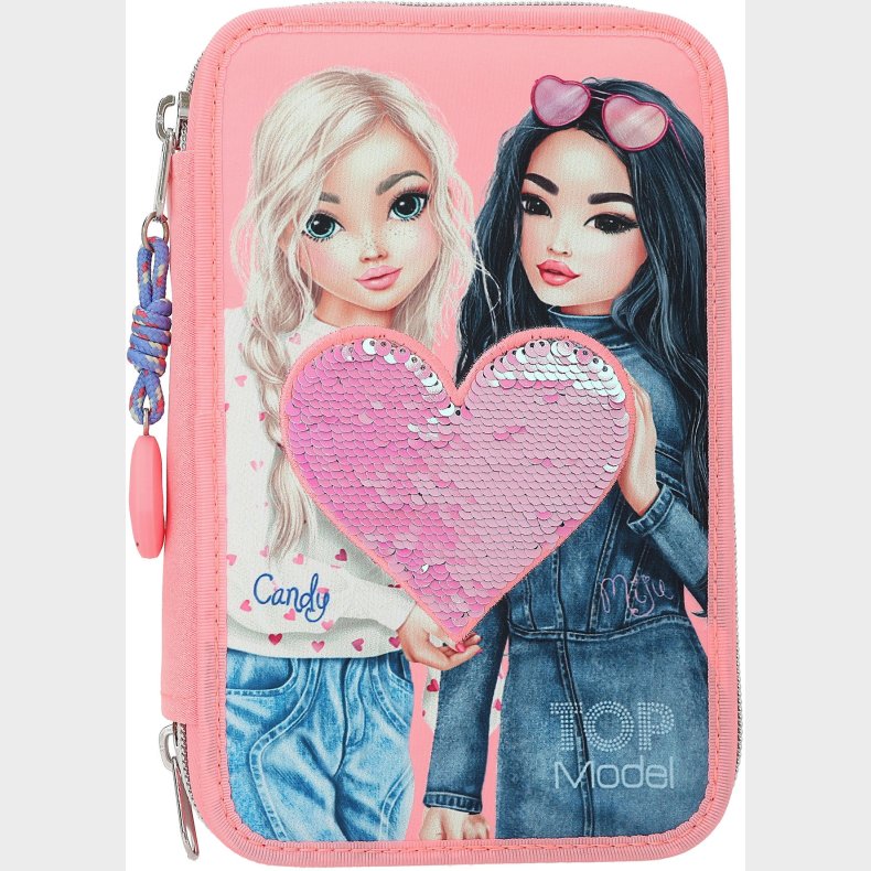 TOPModel Tredelt Penalhus med Pailletter