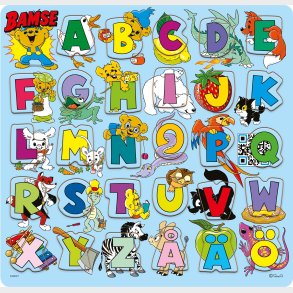 Kärnan Bamse Verdens Strkeste Bjrn Puslespil Bogstaver 29 Brikker