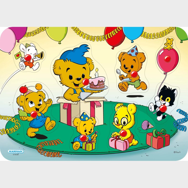 K&auml;rnan Bamse Verdens Strkeste Bjrn Knoppuslespil 8 Brikker