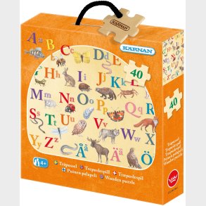 Kärnan Trpuslespil ABC Dyr 40 Brikker