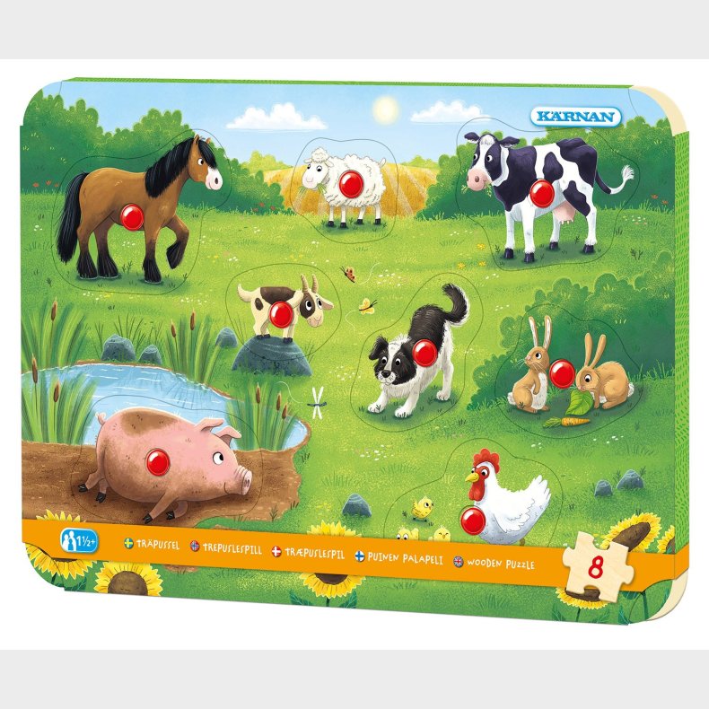 K&auml;rnan Puslespil P Bondegrden 8 Brikker