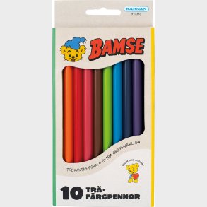 Krnan Bamse Farveblyanter 10-pack