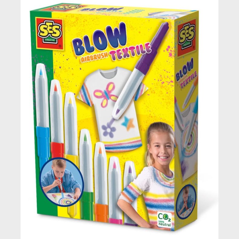 SES Creative Airbrush-pustetusser til Tekstil 7-pak