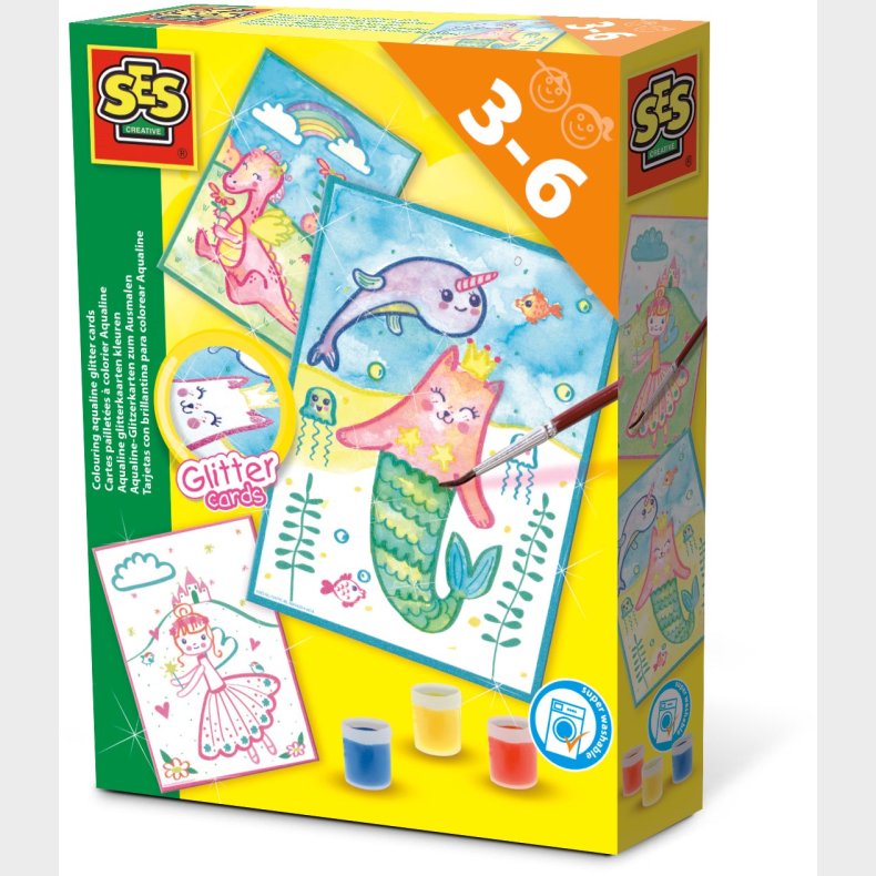 SES Kreast Aqualine Glitterkort