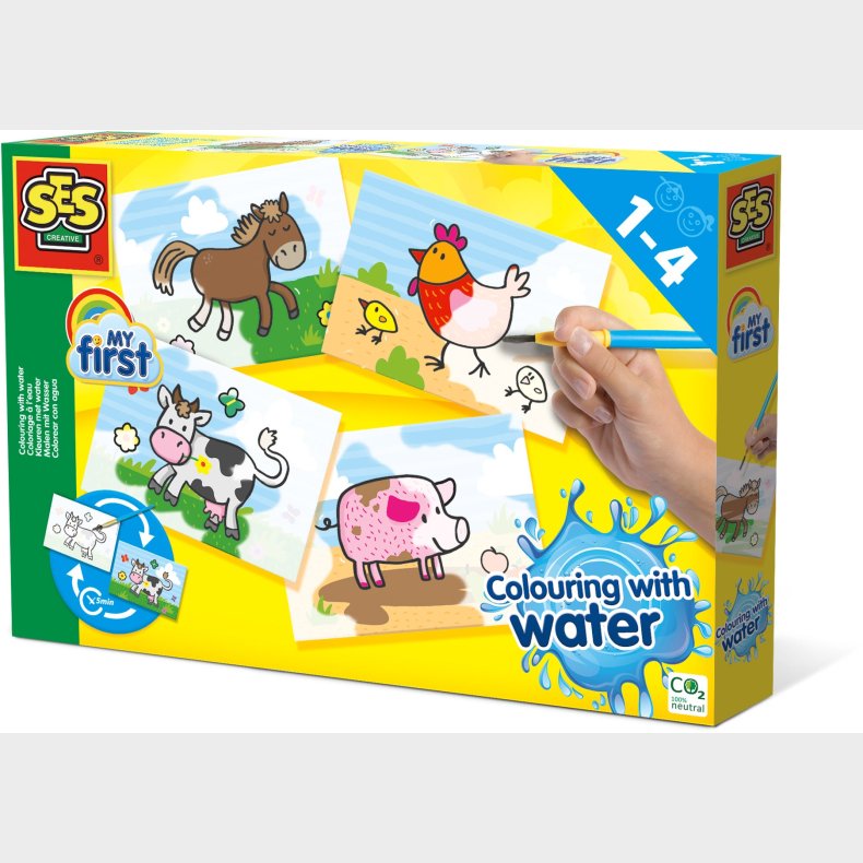 SES Creative Malest Frste Mal med Vand Bondegrdsdyr