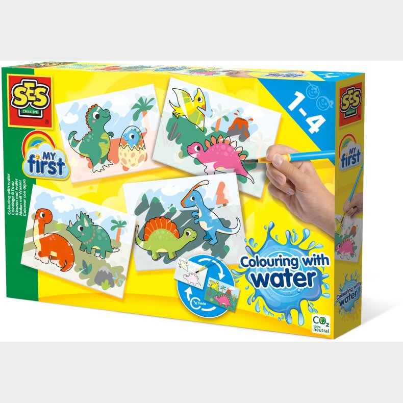 SES Creative Malest Frste Mal med Vand, Dinosaur