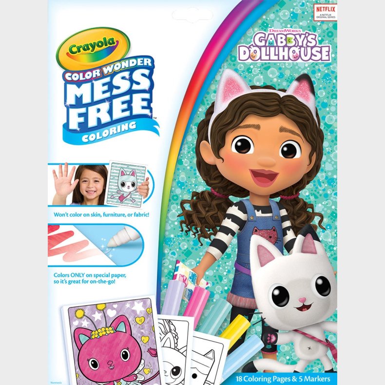 Crayola Gabby's Dollhouse Color Wonder Malest
