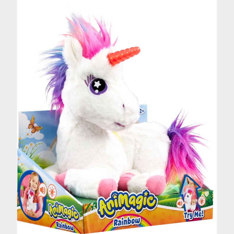 Animagic Glowing Unicorn Interaktivt Legetj