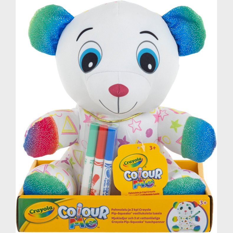 Crayola Color and Plush Bamse 23 cm