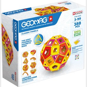 Geomag Classic Panels Warm Masterbox Byggest 388 Dele