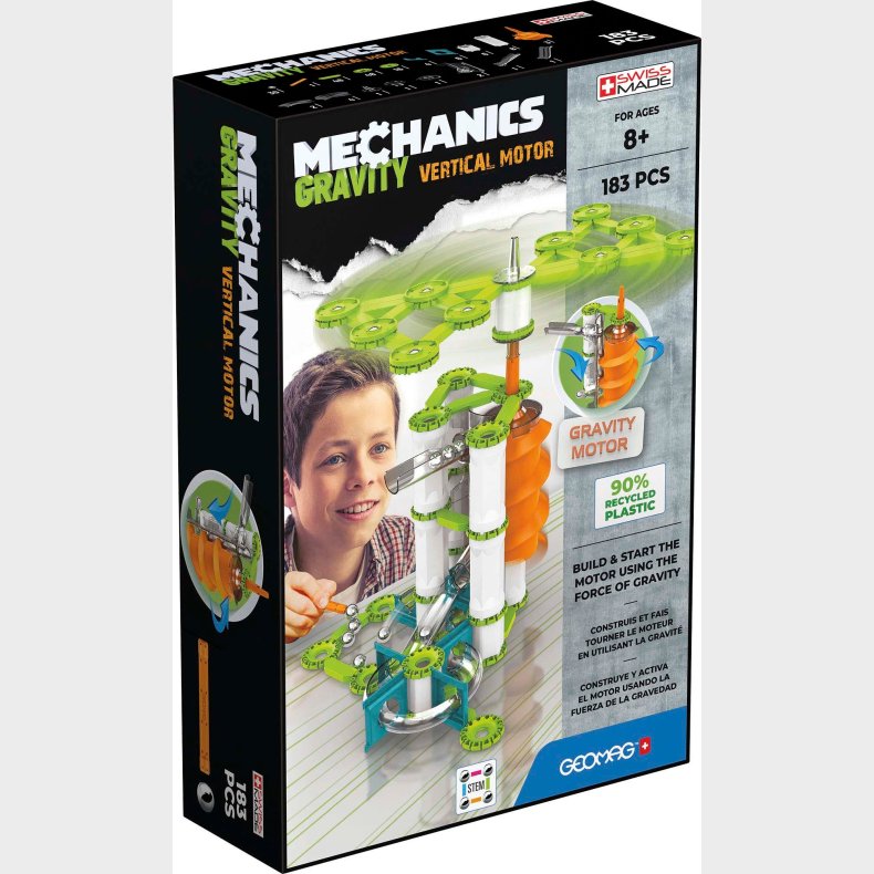 Geomag Mechanics Gravity  Vertikalt Kuglebanesystem 183 Brikker