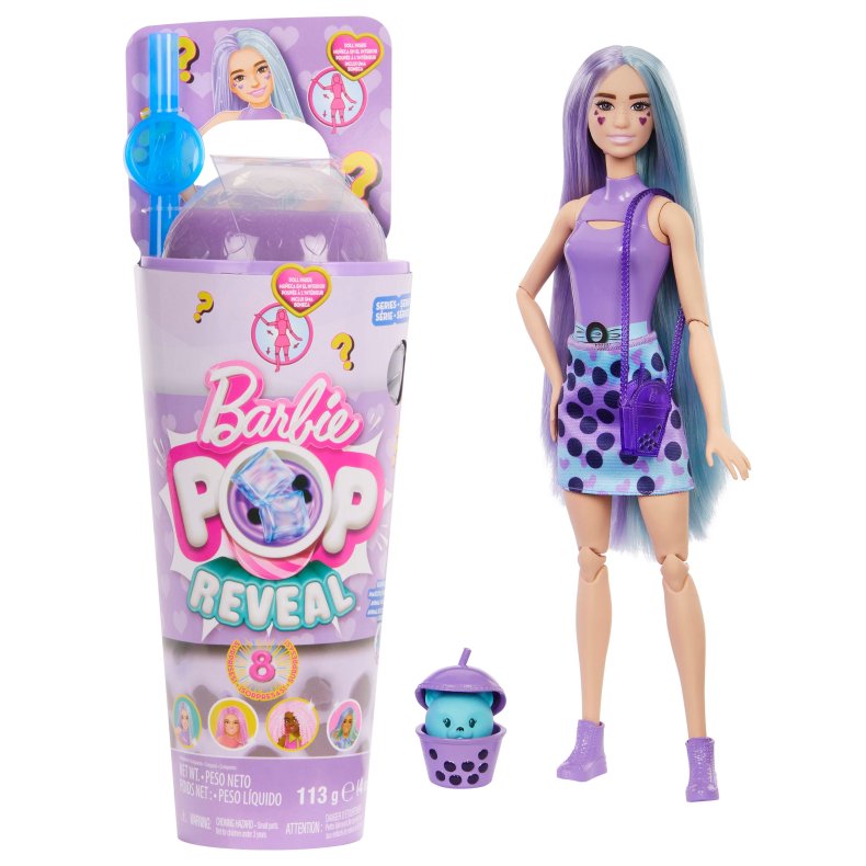 Barbie Pop Reveal Dukke Boba Taro Milk