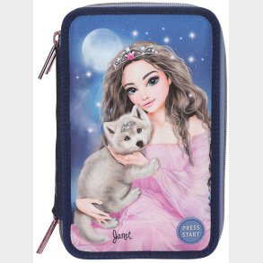 TOPModel Tredelt Penalhus LED-lys Wolf