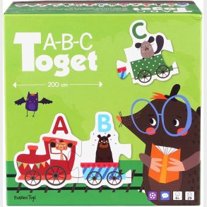 Barbo Toys ABC Puslespil Tog med Dyr 29 Brikker