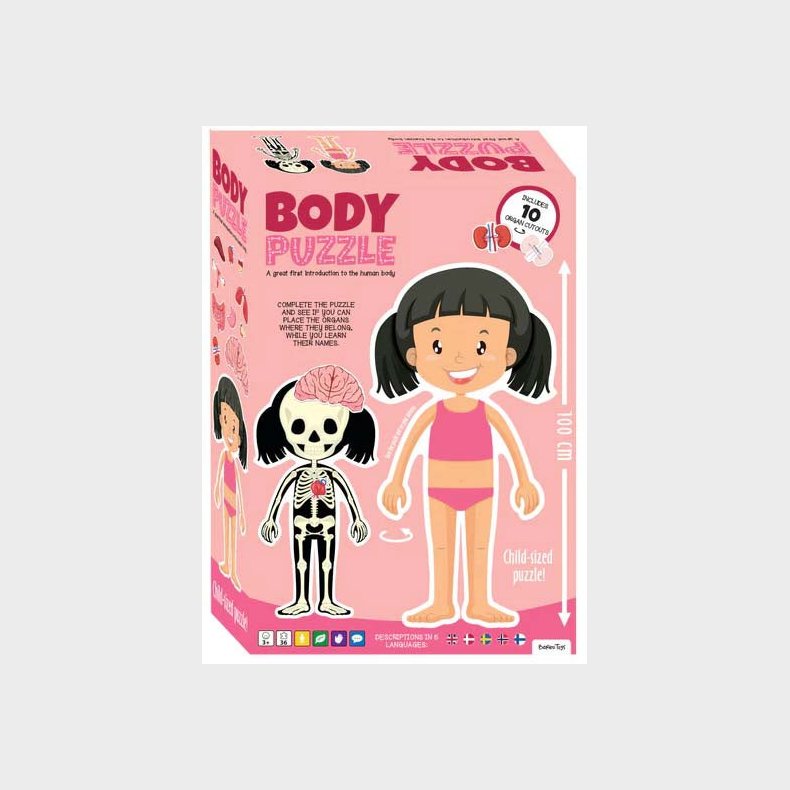 Barbo Toys Body Puslespil Pige 36 Brikker, Babytj