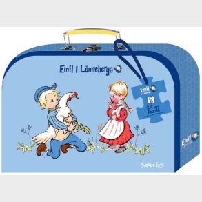 Barbo Toys Emil Fra Lnneberg Kuffert med 1 Puslespil 24 Brikker