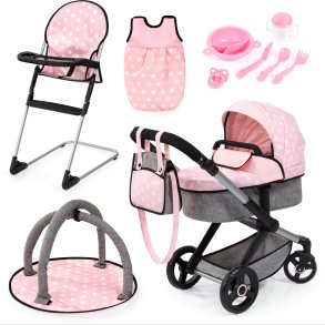 Bayer Design Combi Dukkevogn Xeo St, Soft Pink