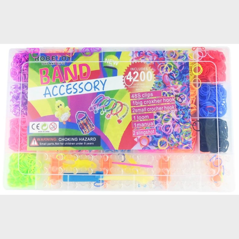 Robetoy Loom Bands DIY Armbndsst 4.200 Stk