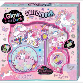 Alrico  Notesbog Glow in the Dark med Tilbehr