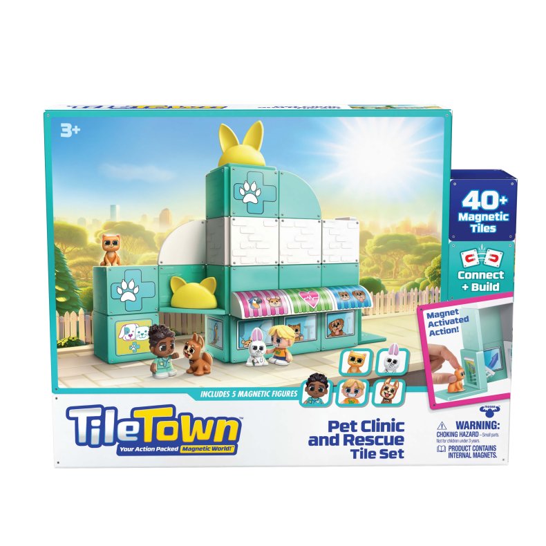 Bluey Tile Town Pet Clinic Byggest 48 Brikker