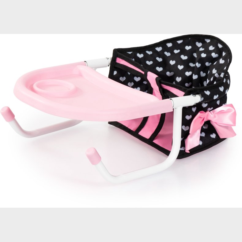 Bayer Design Babystol til Bord med Bakke, Sort/Lyserd