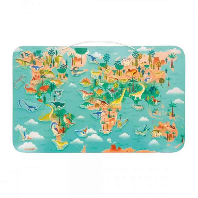 Janod DINO  Magnetisk Verdenskort