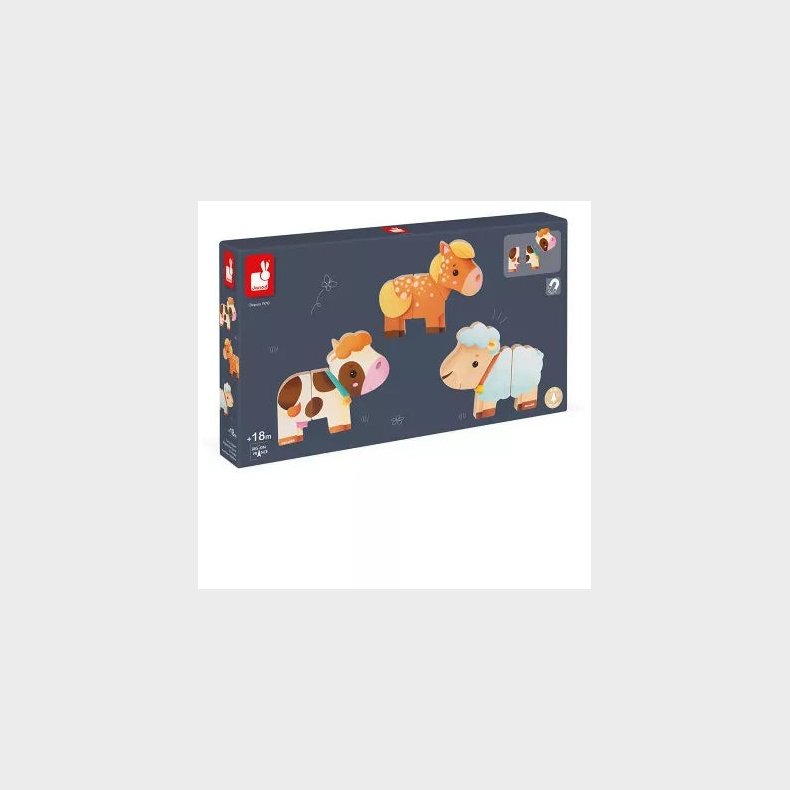 Janod Funny Magnets Farm Magnetst