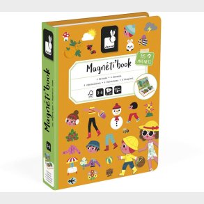 Janod Magneti'Book De 4 rstider Magnetst 115 Stk.