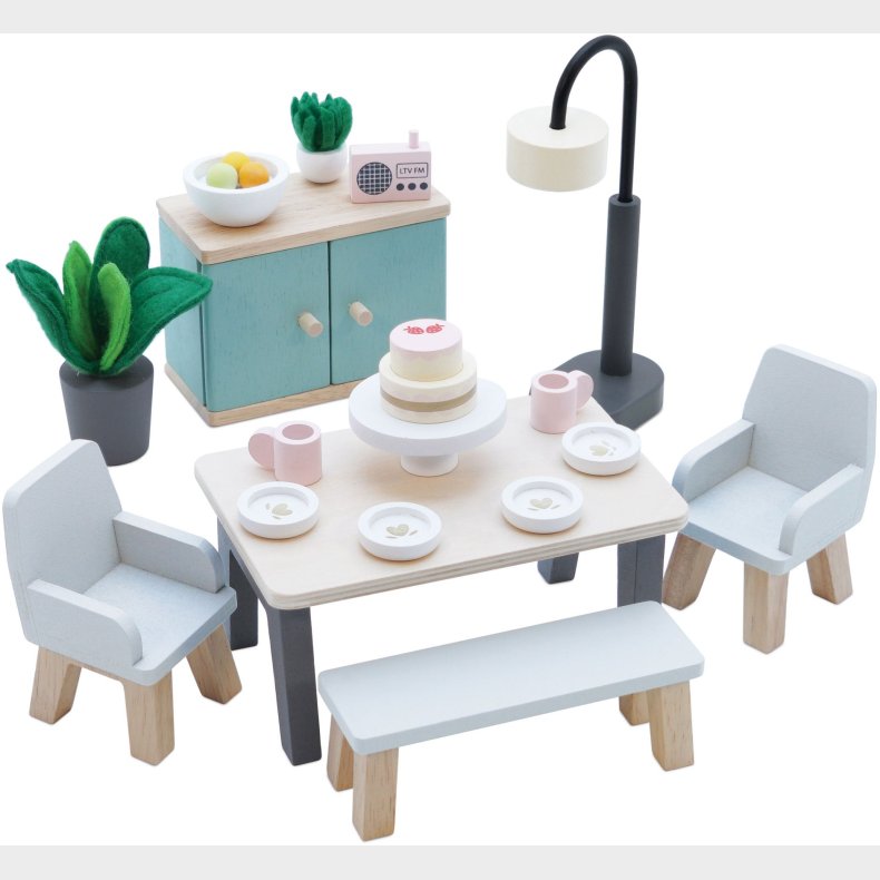 Le Toy Van Spisestue Dukkehusmbler 18 Dele