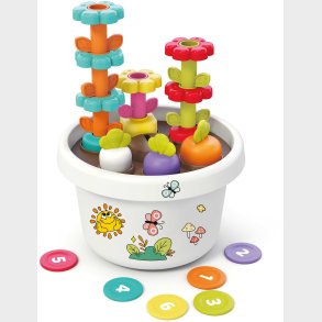 Kinder and Kids Montessorileg  Kreativ Potte med Planter og Klistermrker, Multifarvet