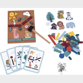 Kinder and Kids Hammer Og Sm Spil Junglen, Multifarvet