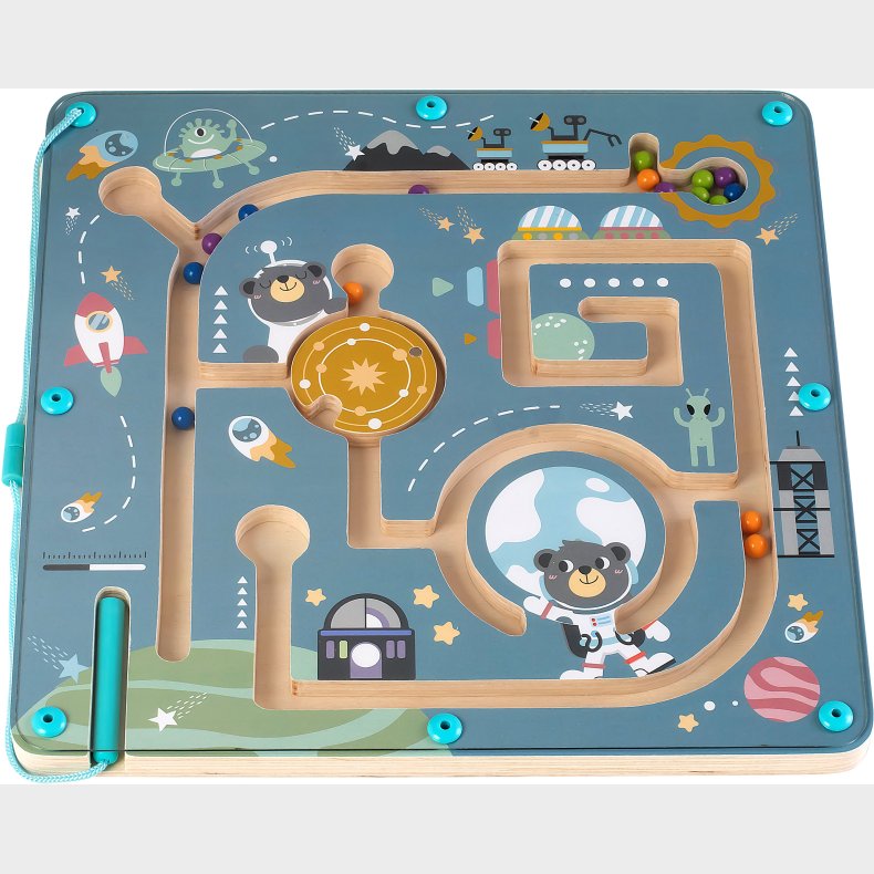 Kinder and Kids Labyrint med Magnetisk Pen &  Kugler Det Ydre Rum