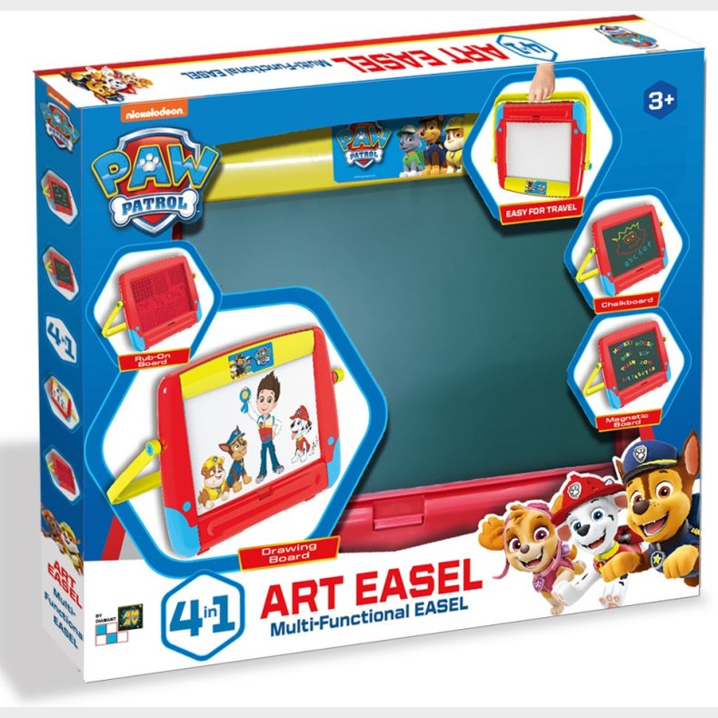Paw Patrol 4-i-1 Tegnetavle med Staffeli