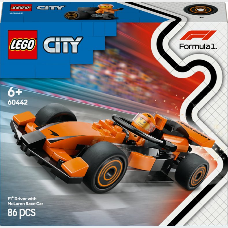 LEGO City 60442 F1-krer med McLaren-racerbil