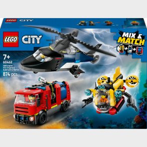 LEGO City 60462 Remix  helikopter, brandbil og ubd